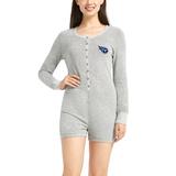 Women's Concepts Sport Heathered Gray Tennessee Titans Venture Sweater Romper
