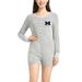 Women's Concepts Sport Gray Michigan Wolverines Venture Sweater Romper