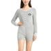 Women's Concepts Sport Heathered Gray New York Jets Venture Sweater Romper