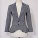 Urban Outfitters Jackets & Coats | Kimchi Blue Knit Gingham Peplum Jacket Sz S | Color: Black/White | Size: S