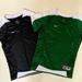 Nike Shirts & Tops | Euc 2 Nike Team Dri-Fit Soccer Tees Shirts Tops Boy Girl 7/8 | Color: Black/Green | Size: Unisex Boy/Girl 8