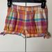 Ralph Lauren Bottoms | Girl’s Ralph Lauren Plaid Bubble Shorts | Color: Orange/Pink | Size: 6xg