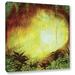 ArtWall Heavenly Forest Gallery Wrapped Canvas in Green/Red | 24 H x 24 W x 2 D in | Wayfair 0dic124a2424w