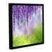 ArtWall Mellow Morning Gallery Wrapped Floater-Framed Canvas in Green/Indigo | 18 H x 18 W x 2 D in | Wayfair 0dic070a1818f