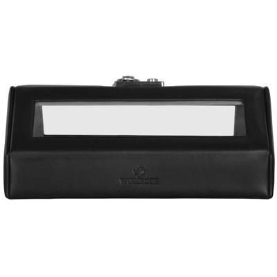 Windrose Nappa Uhrenkassette 23 cm Leder schwarz Schwarz Image