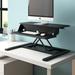 Symple Stuff West Wick Height Adjustable Standing Desk Converter Wood/Metal in Black | 32 W x 23.5 D in | Wayfair 4ABFB8CBE20146DEAFFA8CB84DE32811