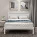 Red Barrel Studio® Elaina Solid Wood Platform Bed Wood in White | 36.2 H x 41.9 W x 76 D in | Wayfair BAE5CC01961A4A30B59DBA34A90A8B90