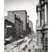 Ebern Designs Randolph Street, Historic Chicago - Wrapped Canvas Photograph Print Canvas, Solid Wood in Black/White | 24 H x 20 W x 1.5 D in | Wayfair