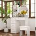 Red Barrel Studio® Vanity w/ Mirror Wood in White | 52 H x 31.5 W x 15.7 D in | Wayfair F94E5D00564246B6B8F603CD43D5D043