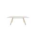 Bernhardt Design + PLANK Mart Table Wood in Brown/White | 28.75 H x 78.75 W x 39.38 D in | Wayfair 9820-01-WH-ALA-FM02