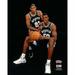 David Robinson San Antonio Spurs Unsigned 1998 All Star Game Portrait with Tim Duncan Photograph