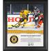 David Pastrnak Boston Bruins Framed 15" x 17" 2021 NHL Outdoors at Lake Tahoe Hat Trick Collage