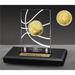 "Highland Mint Philadelphia 76ers 3-Time NBA Finals Champions Gold Coin Acrylic Desk Top Display"