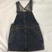 Free People Dresses | Free People Overall Denim Mini Dress Size 28 | Color: Blue | Size: 28 Waist (Size 6)