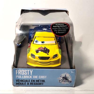 Disney Toys | Nib Disney Cars Frosty Pull And Race Die Cast Car | Color: Blue/Yellow | Size: 4”