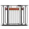 Extra Wide Home Accents Decor Metal Pet Gate, 2" L X 32" W X 30" H, 2 IN, Black