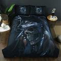 Anwind Duvet Cover Sets Funky Gothic Skull Style Quilt Cover with Pillowcases Beding Set (Style 2#, Double 200x200cm)