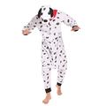 FORLADY Animal Onesie Adult Animal Cosplay Costume Dog Unisex Speckle White XL