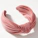 Anthropologie Accessories | Anthropologie Lennie Ribbed Velvet Headband | Color: Pink | Size: Os