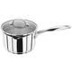 Stellar 7000 S705D Stainless Steel Draining Saucepan with Glass Lid 16cm 1.6L, Induction Ready, Oven Safe, Dishwasher Safe