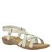 Minnetonka Sunny Slingback - Womens 10 White Sandal W2