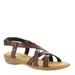 Minnetonka Sunny Slingback - Womens 8 Brown Sandal N