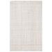 White 27 x 0.63 in Indoor Area Rug - Ebern Designs Gaten Handmade Tufted Area Rug in Ivory Polyester/Viscose | 27 W x 0.63 D in | Wayfair