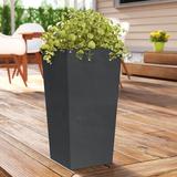 Sol 72 Outdoor™ Talarico Handmade Tall Tapered Square Planter in Black | 18.5 H x 9.4 W x 9.4 D in | Wayfair F7C1E358205144AA870F1F2331FC5532