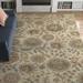 Blue/Brown 90 x 0.63 in Area Rug - Langley Street® Elsberry Floral Handmade Tufted Demin/Light Gray/Tan Area Rug | 90 W x 0.63 D in | Wayfair