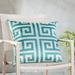 Mercer41 Confessore Outdoor Square Pillow Cover & Insert Polyester/Polyfill blend in Blue | 20 H x 20 W x 0.2 D in | Wayfair