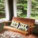 Union Rustic Cuadra Porch Swing Wood/Solid Wood in Gray | 24 H x 57 W x 23 D in | Wayfair F3CAE27FFE06439D97A708BDA93FC203