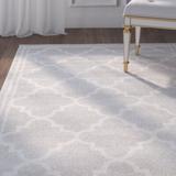 White 36 x 0.4 in Area Rug - Lark Manor™ Ammundsen Geometric Light Gray/Beige Area Rug Polypropylene | 36 W x 0.4 D in | Wayfair