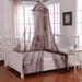 White Noise Gracie Round Hoop Sheer Bed Canopy Net Polyester in Red/Brown | 28 H x 96 W x 28 D in | Wayfair EF4D903DB2CA459A9B500BF40BDE6824