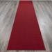 Red 20 x 1.2 in Living Room Area Rug - Red 20 x 1.2 in Area Rug - Latitude Run® Maximilien Machine Washable Non-Slip Solid Area Rug For Hallway Runner, Living Room, Entryway Rug | Wayfair