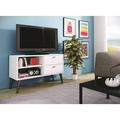 Mercury Row® Duffy TV Stand for TVs up to 32" Wood in White | 24.8 H in | Wayfair 31C63DC32CEA4B929E3D46FBC9966417