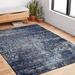 Gray 49 x 0.6 in Area Rug - Williston Forge Abbie Abstract Navy Area Rug Polypropylene | 49 W x 0.6 D in | Wayfair 7BF4FE099AAB478DA1F86D05CD0DE69C