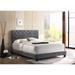 House of Hampton® Castilla Tufted Upholstered Standard Bed Wood in Gray/Brown | 48 H x 64 W x 83 D in | Wayfair 5468F0F947BD40219F89EFC297042794