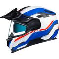 Nexx X.Vilijord Continental casco, bianco-rosso-blu, dimensione XL