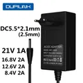 Chargeur mural pour batterie Lithium-ion 16.8V 2a 21V 1a 12.6V 1 5 a 8.4V 2a 18650 V 5.5