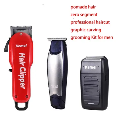 Kemei-Tondeuse à cheveux électrique professionnelle sans fil pour hommes tondeuse à barbe machine