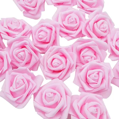 Roses artificielles en mousse 6cm 30 pièces fausses fleurs pour décoration de mariage pour la