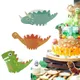 Gâteau Chi en papier enveloppé de dinosaure de dessin animé fournitures de décoration de gâteau