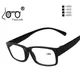 Lunettes de lecture pour hommes et femmes cadre en plastique noir 4.50 + 5.00 + 5.50 + 6.00