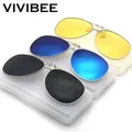 VIVIBE – lunettes de soleil à Clip pour hommes cadre en alliage grande taille pour femmes