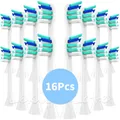 16Pcs Têtes de Brosse À Dents pour brosse à dents Philips Sonicare HX9044 HX6064 HX6074 HX9024
