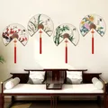 SHIJUEHEZI – autocollants muraux en bambou pour Fans chinois accessoires de décoration de maison