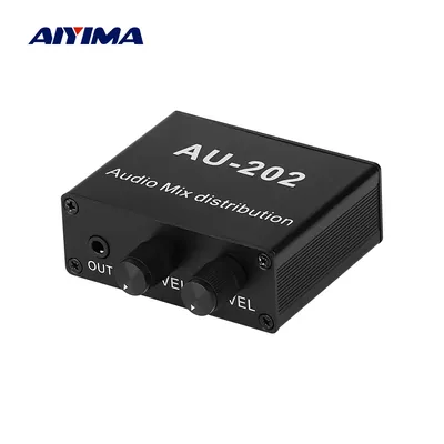 AIYIMA – mélangeur stéréo et distributeur Audio pour casque alimentation externe ampli Volume