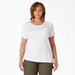 Dickies Women's Plus Cooling Short Sleeve Pocket T-Shirt - White Size 1X (SSFW40)