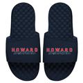Men's ISlide Navy Howard Bison Basketball Stacked Slide Sandals