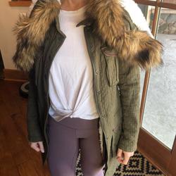 Anthropologie Jackets & Coats | Amazing Anthro Winter Coat. | Color: Green/White | Size: Xs